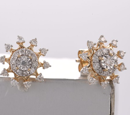 14TT Earrings Diamond (E321824DIA14TT)