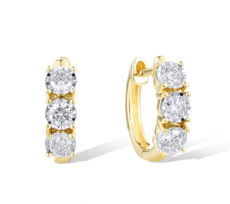 14TT Earrings Diamond (E322007DIA14TT)
