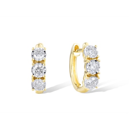 14TT Earrings Diamond (E322007DIA14TT)