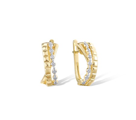 14KYW Earrings Diamond (E322013DIA14KYW)