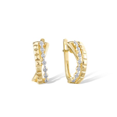 14KYW Earrings Diamond (E322013DIA14KYW)