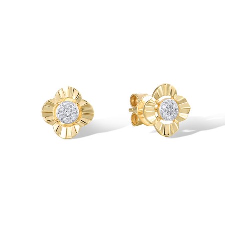 14KYW Earrings Diamond (E322016DIA14KYW)