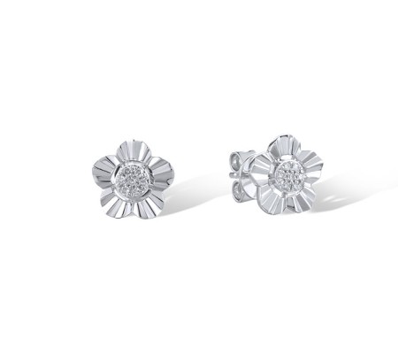 14KW Earrings Diamond (E322017DIA14KW)