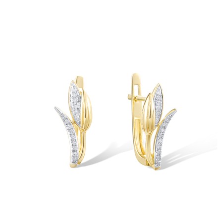14KYW Earrings Diamond (E322057DIA14KYW)
