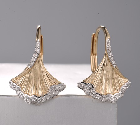 14KYW Earrings Diamond (E322062DIA14KYW)