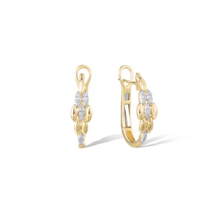 14KYW Earrings Diamond (E322070DIA14KYW)