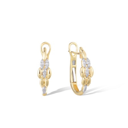 14KYW Earrings Diamond (E322070DIA14KYW)