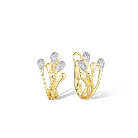 14KYW Earrings Diamond (E322072DIA14KYW)