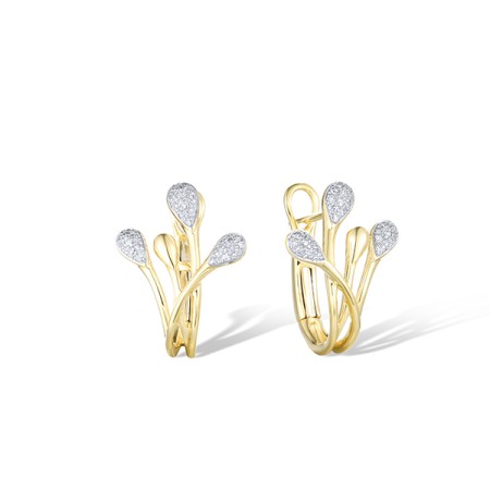 14KYW Earrings Diamond (E322074DIA14KYW)