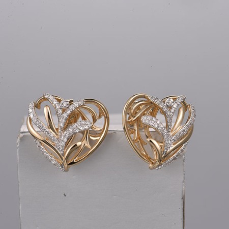 14KYW Earrings Diamond (E322101DIA14KYW)
