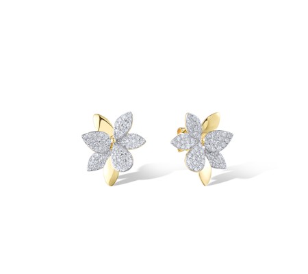 14KYW Earrings Diamond (E322105DIA14KYW)
