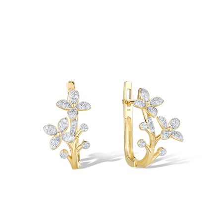 14KYW Earrings Diamond (E322126DIA14KYW)