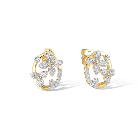 14KYW Earrings Diamond (E322130DIA14KYW)
