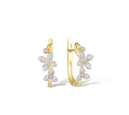 14KYW Earrings Diamond (E322132DIA14KYW)