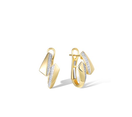 14KYW Earrings Diamond (E322151DIA14KYW)
