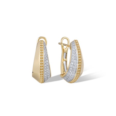 14KYW Earrings Diamond (E322152DIA14KYW)