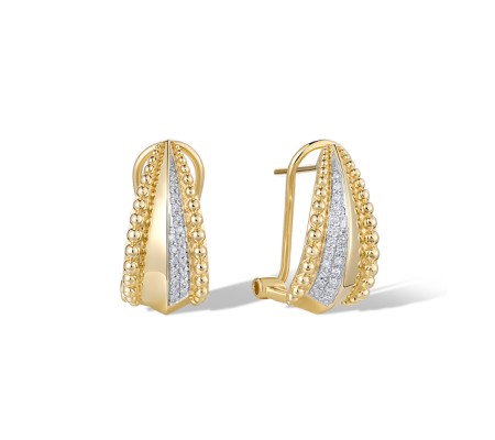 14KYW Earrings Diamond (E322153DIA14KYW)