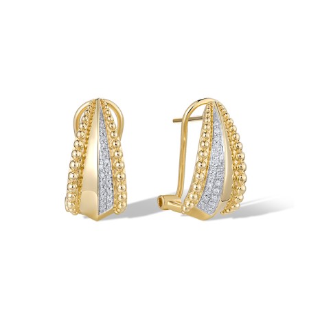 14KYW Earrings Diamond (E322153DIA14KYW)