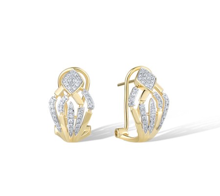 14KYW Earrings Diamond (E322154DIA14KYW)