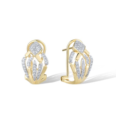 14KYW Earrings Diamond (E322154DIA14KYW)