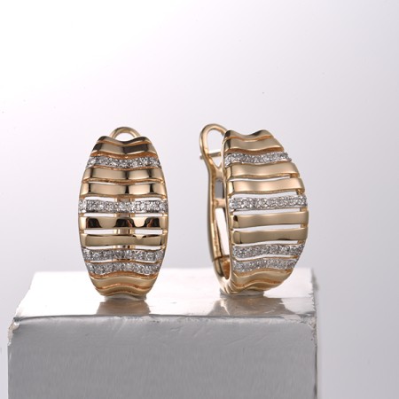 14KYW Earrings Diamond (E322156DIA14KYW)