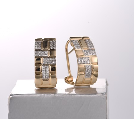 14KYW Earrings Diamond (E322158DIA14KYW)