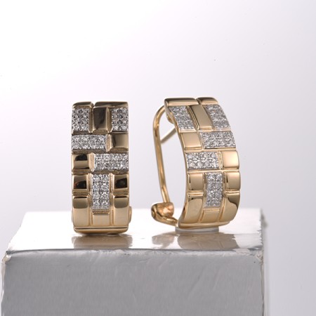 14KYW Earrings Diamond (E322158DIA14KYW)