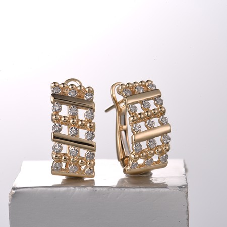 14KYW Earrings Diamond (E322160DIA14KYW)