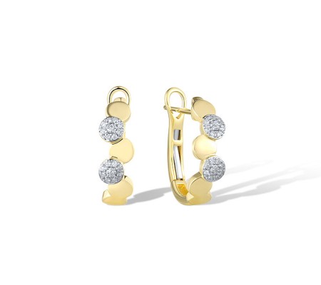 14KYW Earrings Diamond (E322193DIA14KYW)