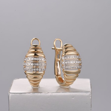 14KYW Earrings Diamond (E322211DIA14KYW)