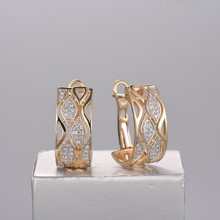 14KYW Earrings Diamond (E322228DIA14KYW)