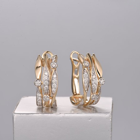 14KYW Earrings Diamond (E322231DIA14KYW)