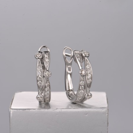 14KW Earrings Diamond (E322232DIA14KW)