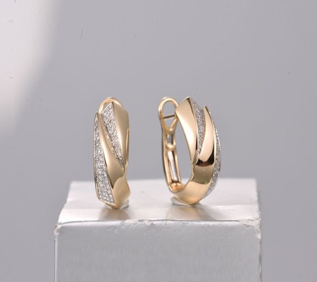 14KYW Earrings Diamond (E322259DIA14KYW)