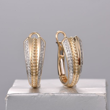 14KYW Earrings Diamond (E322261DIA14KYW)