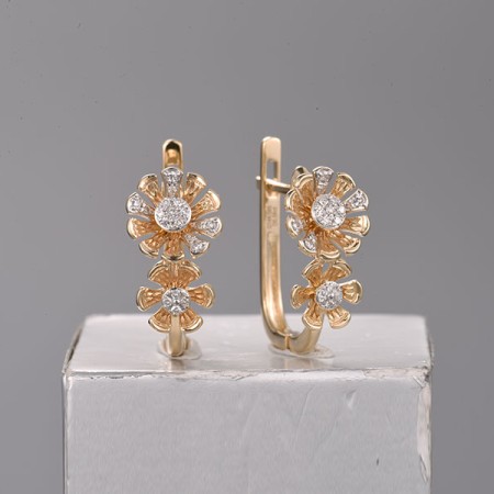 14KYW Earrings Diamond (E322264DIA14KYW)