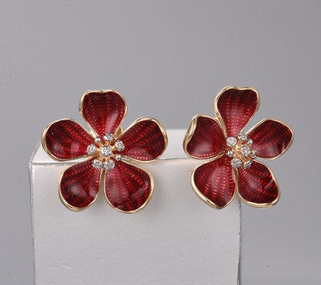 14KYW Earrings Diamond,Enamel (E322303ENA14KYW)