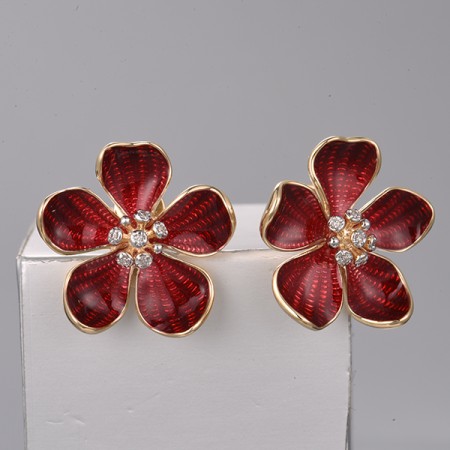 14KYW Earrings Diamond,Enamel (E322303ENA14KYW)
