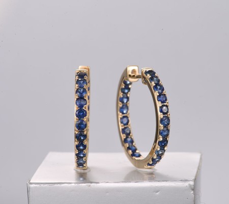14KY Earrings Blue Sapphire (E322358SAP14KY)