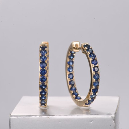 14KY Earrings Blue Sapphire (E322358SAP14KY)