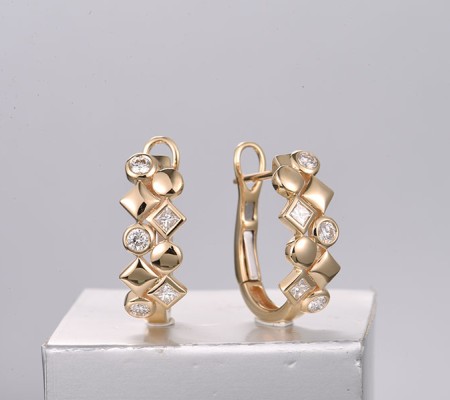 14KY Earrings Diamond (E322361DIA14KY)