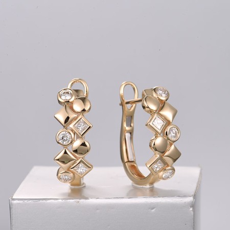 14KY Earrings Diamond (E322361DIA14KY)