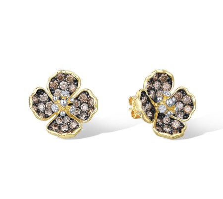 14KYWB Earrings Brown Diamond,Diamond (E322362BRW14KYWB)