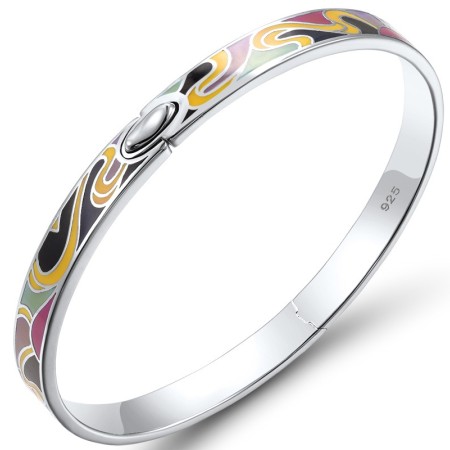 Sterling Silver Bangle Enamel (G307643ENASL925)