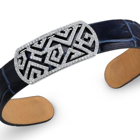 Sterling Silver Bangle White Cubic Zirconia (G308730WCZSL925)