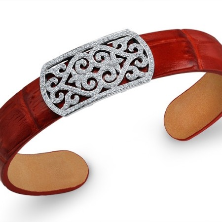 Sterling Silver Bangle White Cubic Zirconia (G308731WCZSL925)