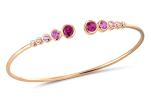 10KR Bangle Created Pink Sapphire,Created Ruby,Created white sapphire (G309501GCUSW10KR)