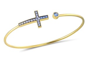 10KYB Bangle Blue Spinel,White Topaz (G309502GBNT10KYB)