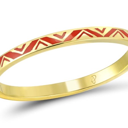 Brass w/ Yellow Gold Plating Bangle Enamel (G309943ENA1BRY)