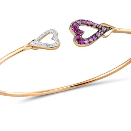 10KRWB Bangle Created Pink Sapphire,Created Ruby,Created white sapphire (G310560CPRW10KRWB)